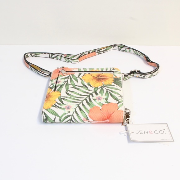 Jen & Co Floral Crossbody Bag NWT - Picture 1 of 14